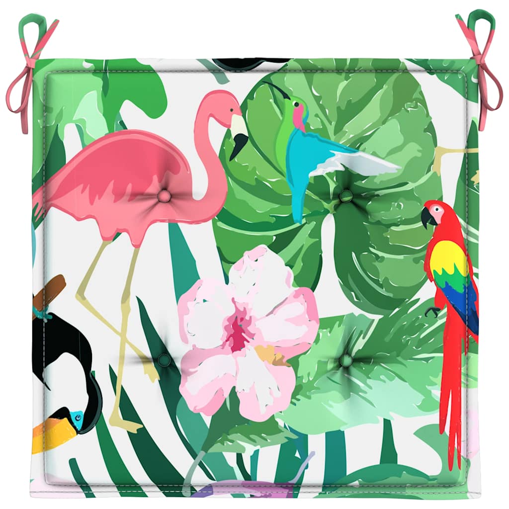 Μαξιλάρια Καρέκλας 6 τεμ. Πολύχρωμα 40x40x4 εκ. Υφασμάτινα