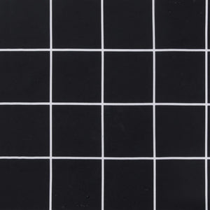 Μαξιλάρια Καρέκλας 6 τεμ. Μαύρο Καρό 50 x 50 x 4 εκ. Υφασμάτινα - Pakobazaar
