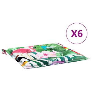 Μαξιλάρια για καρέκλες 6 pcs Πολύχρωμο 50 x 50 x 4 cm - Pakobazaar