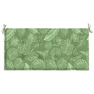 Μαξιλάρι Πάγκου Κήπου Σχέδιο Φύλλων 120x50x3 εκ. Ύφασμα Oxford