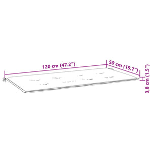 Μαξιλάρι καρέκλας Ύφασμα Όξφορντ Ροζ 120 x 50 x 3 cm