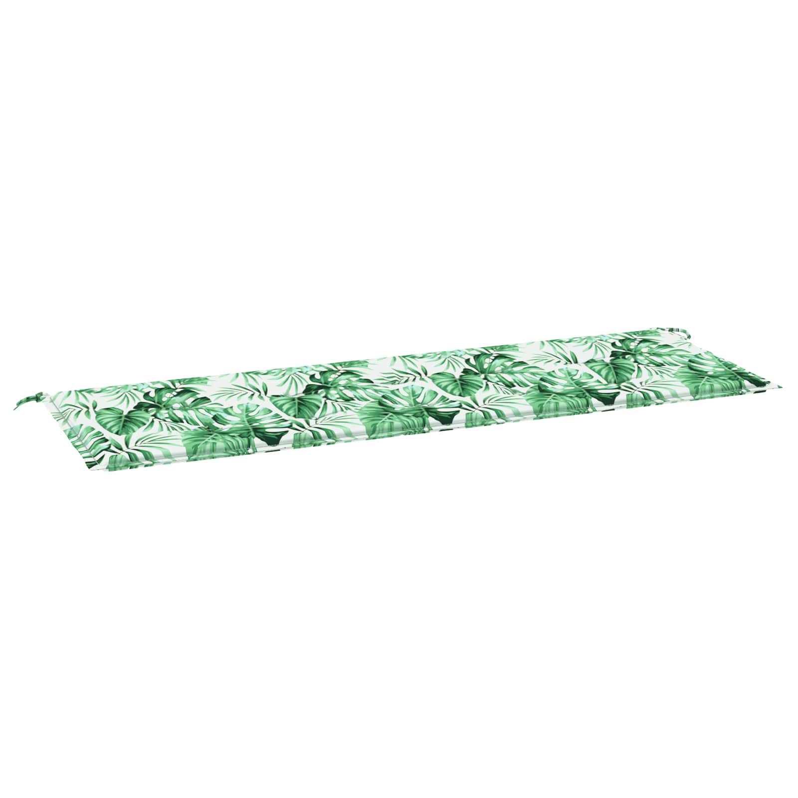 Pad για Παγκάκι Μοτίβο φύλλων 150 x 50 x 3 cm Ύφασμα Όξφορντ