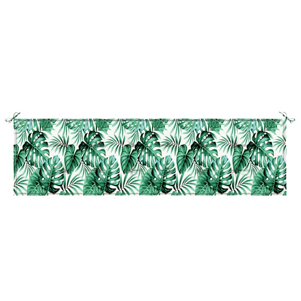 Pad για Παγκάκι Μοτίβο φύλλων 150 x 50 x 3 cm Ύφασμα Όξφορντ