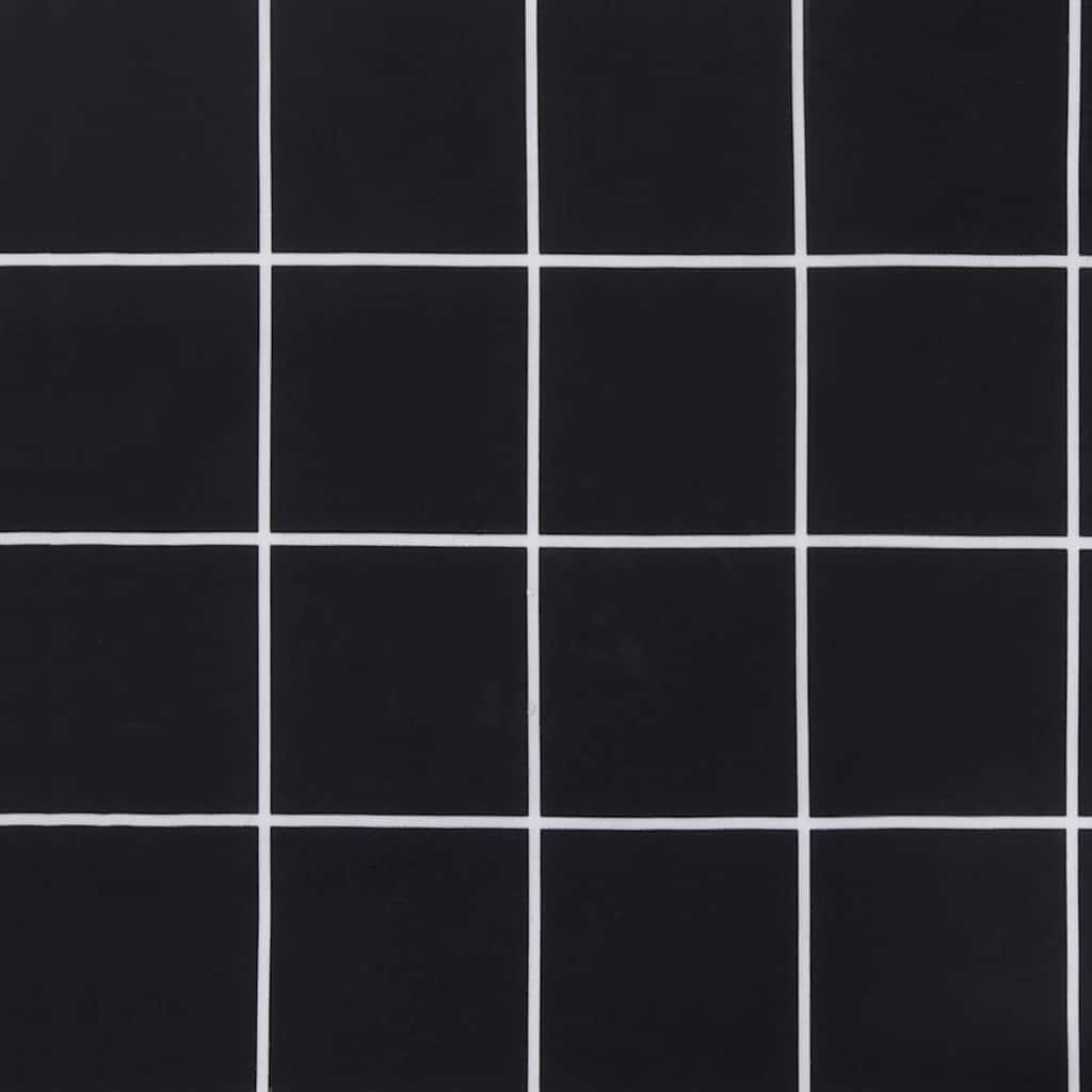 Pad για Παγκάκι Ύφασμα Όξφορντ Μαύρη Καρώ 150 x 50 x 3 cm
