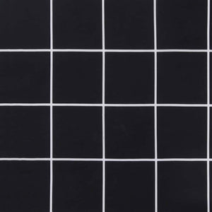 Pad για Παγκάκι Ύφασμα Όξφορντ Μαύρη Καρώ 180 x 50 x 3 cm