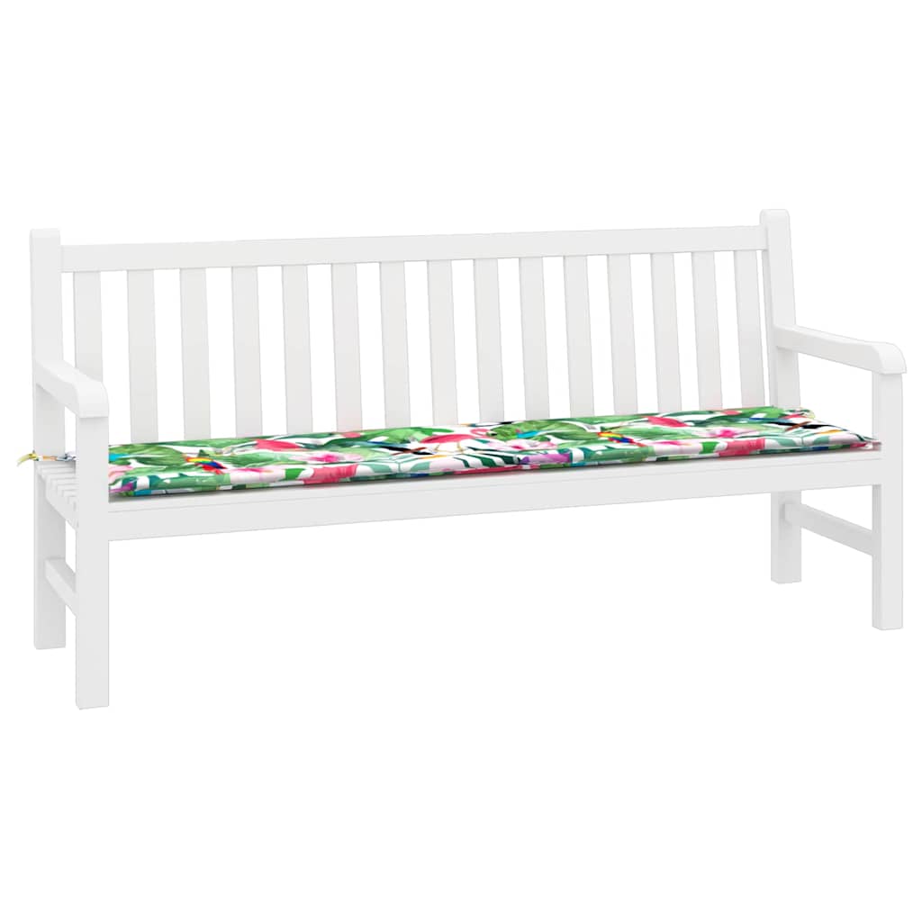 Pad για Παγκάκι Floral Πολύχρωμο 150 x 50 x 3 cm Ύφασμα Όξφορντ