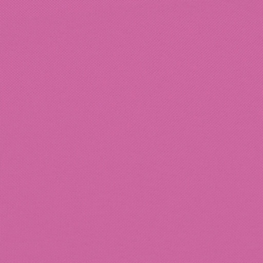 Μαξιλάρια Καρέκλας με Πλάτη 4 τεμ. Ροζ Υφασμάτινα