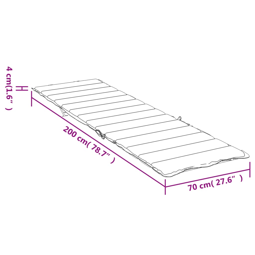 Μαξιλάρι Ξαπλώστρας Πολύχρωμο από Ύφασμα Oxford