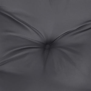 Μαξιλάρια Καρέκλας Κήπου 2 τεμ. Ανθρακί 40x40x7 εκ. Υφασμάτινα