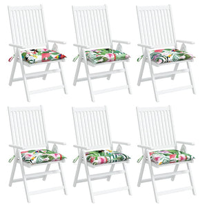 Μαξιλάρια Καρέκλας 6 τεμ. Πολύχρωμα 40 x 40 x 7 εκ. Υφασμάτινα