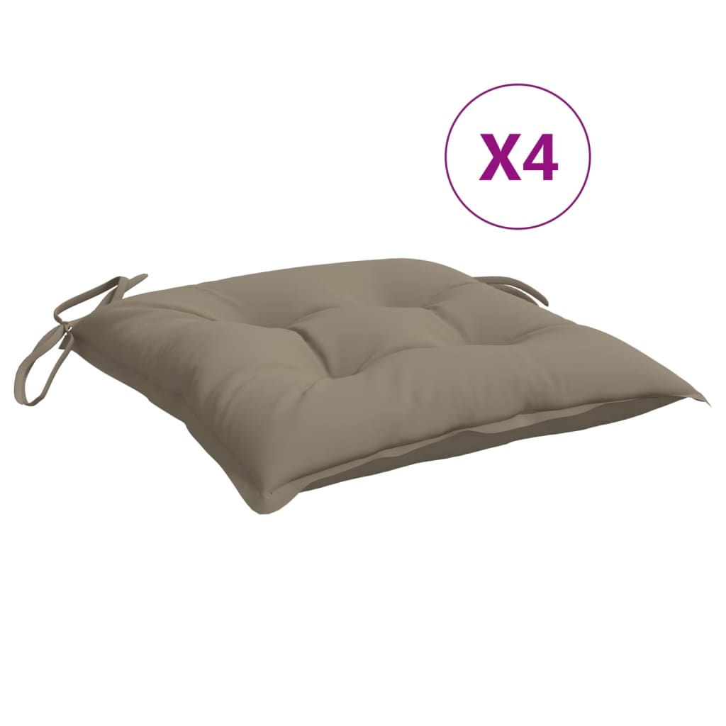Μαξιλάρια Παλέτας Κήπου 4 τεμ. Taupe 50x50x7 εκ. Oxford Ύφασμα