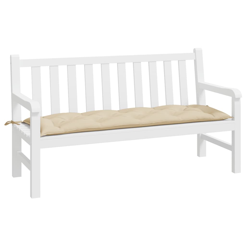 Μαξιλάρι Πάγκου Κήπου Μπεζ 150x50x7 εκ. Ύφασμα Oxford - Pakobazaar