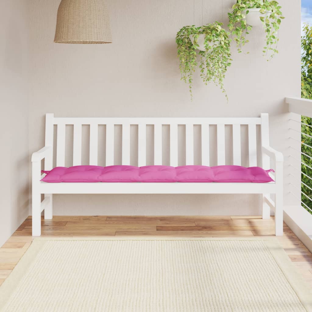 Μαξιλάρι Πάγκου Κήπου Ροζ 180x50x7 εκ. Ύφασμα Oxford