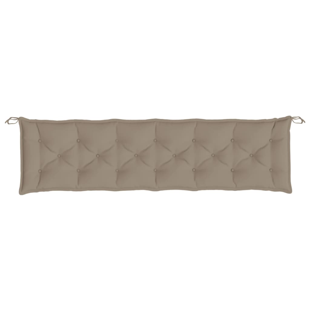 Μαξιλάρι Πάγκου Κήπου Taupe 200x50x7 εκ. Ύφασμα Oxford