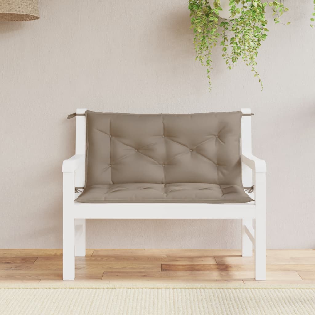 Μαξιλάρια Πάγκου Κήπου 2 τεμ. Taupe 100x50x7cm Ύφασμα Oxford