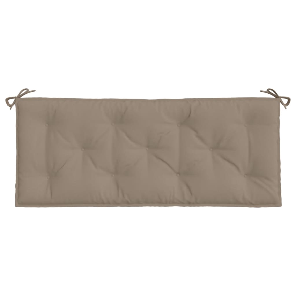 Μαξιλάρια Πάγκου Κήπου 2 τεμ. Taupe 120x50x7cm Ύφασμα Oxford