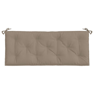 Μαξιλάρια Πάγκου Κήπου 2 τεμ. Taupe 120x50x7cm Ύφασμα Oxford