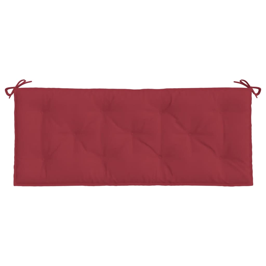 Μαξιλάρια Πάγκου Κήπου 2 τεμ. Μπορντό 120x50x7cm Ύφασμα Oxford