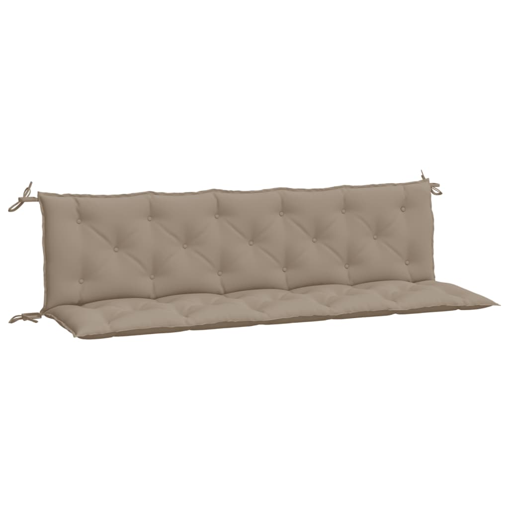 Μαξιλάρια Πάγκου Κήπου 2 τεμ. Taupe 180x50x7cm Ύφασμα Oxford