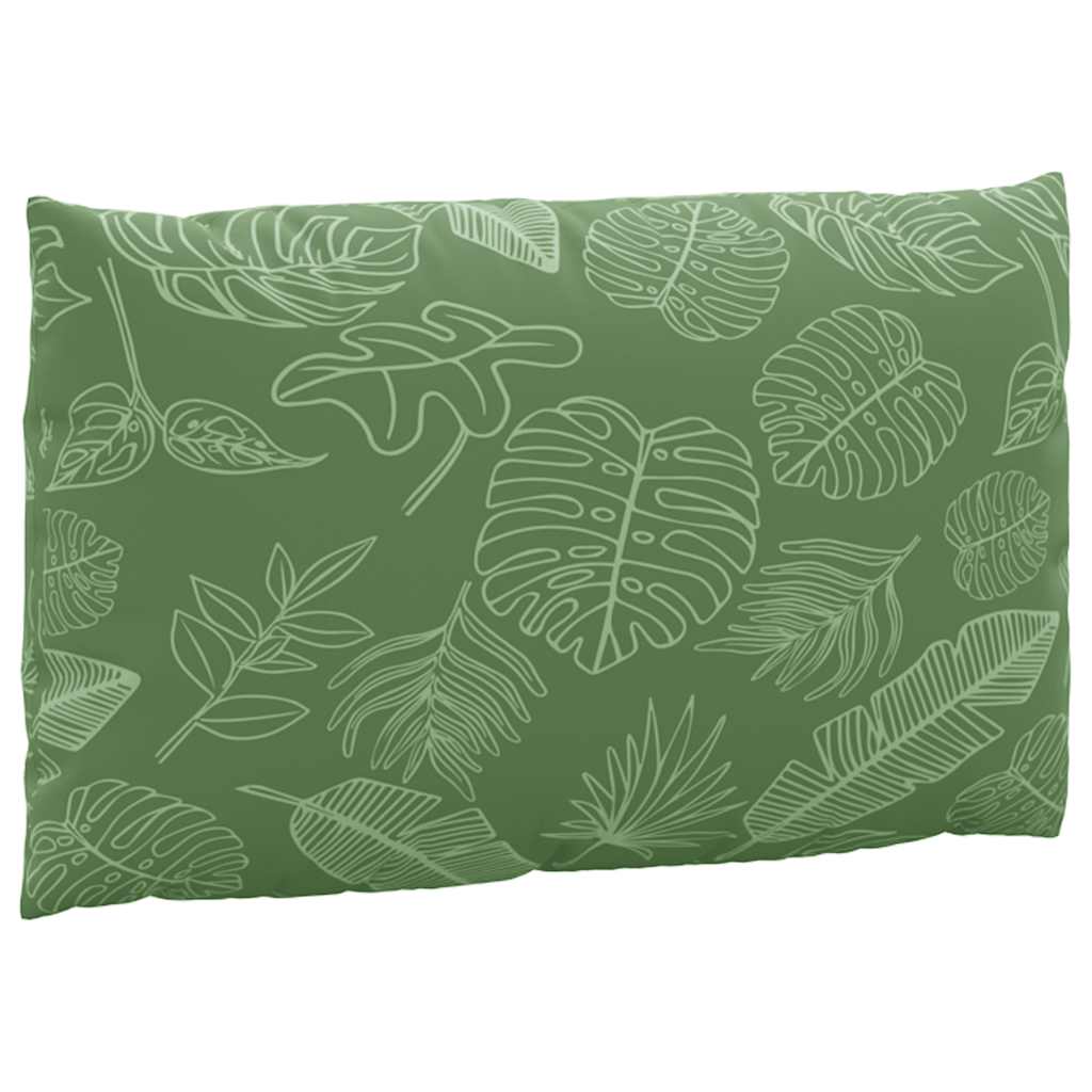 Μαξιλάρια Παλέτας 3 τεμ. Σχέδιο Φύλλων Υφασμάτινα - Pakobazaar