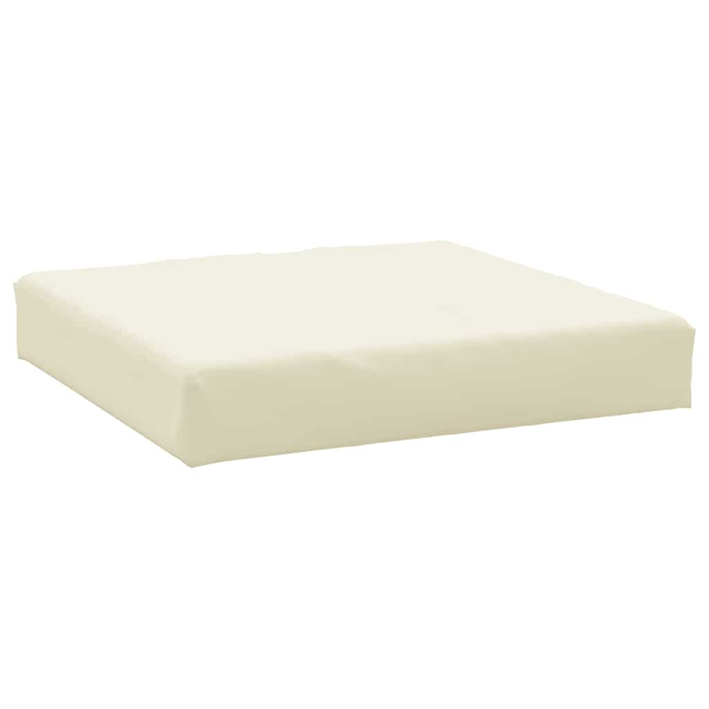 Μαξιλάρι Παλέτας Κρεμ 60x60x9,5 εκ. Ύφασμα Oxford