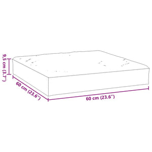 Μαξιλάρια Παλέτας Taupe 60x60x9,5 εκ. από Ύφασμα Oxford - Pakobazaar