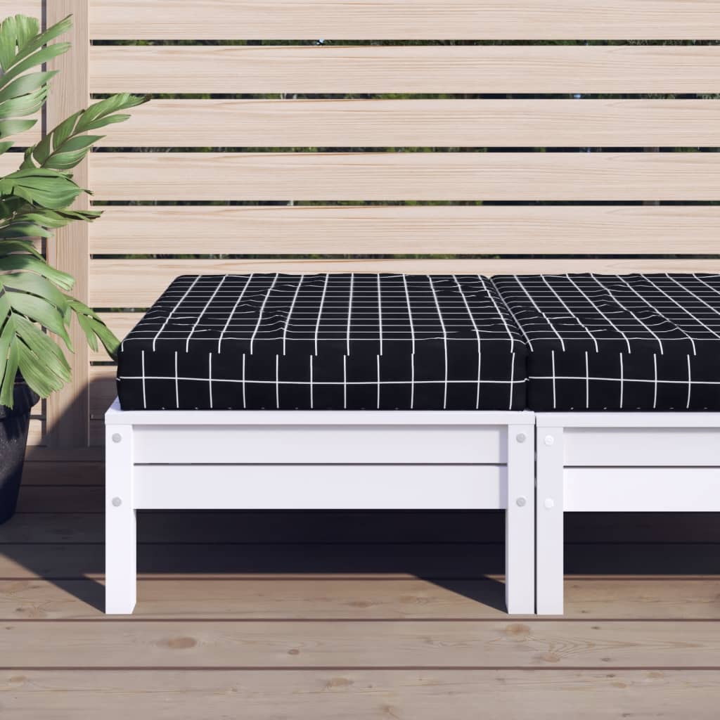 Μαξιλάρι Παλέτας Μαύρο Καρό 60 x 60 x 8 εκ. Ύφασμα Oxford - Pakobazaar