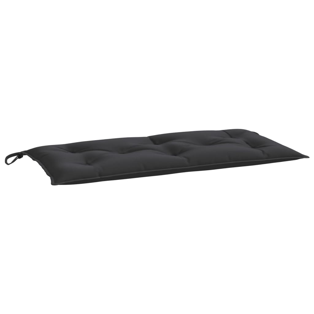 Μαξιλάρι Πάγκου Κήπου Μαύρο 110x50x7 εκ. Ύφασμα Oxford