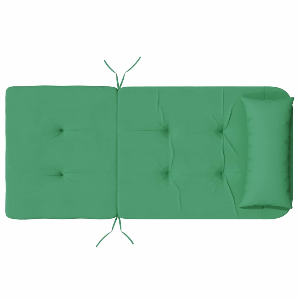 Μαξιλάρια για καρέκλες Μονόχρωμο 2 pcs Πράσινο 58 x 77 x 4,5 εκ - Pakobazaar