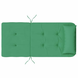 Μαξιλάρια για καρέκλες Μονόχρωμο 2 pcs Πράσινο 58 x 77 x 4,5 εκ - Pakobazaar