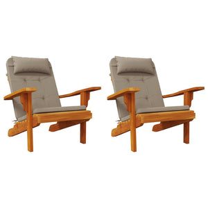 Μαξιλάρια Καρέκλας Adirondack 2 τεμ. Taupe από Ύφασμα Oxford