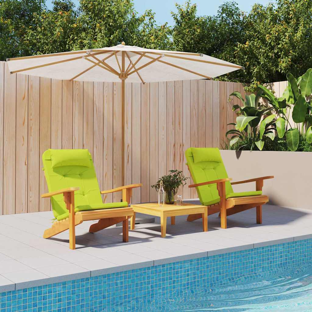 Μαξιλάρια για καρέκλες 2 pcs Φωτεινό Πράσινο 58 x 77 x 4,5 εκ