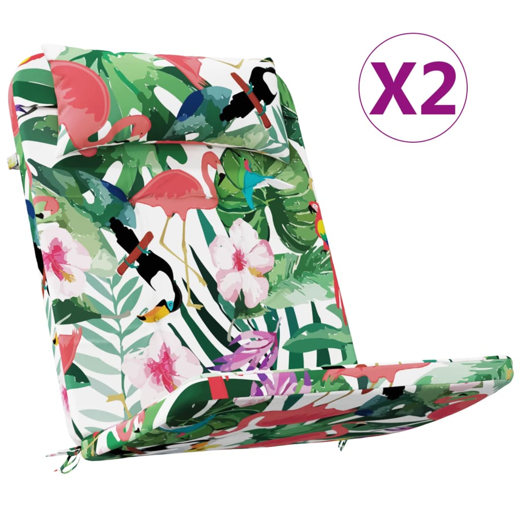 Μαξιλάρια Καρέκλας Adirondack 2 τεμ. Πολύχρωμα Ύφασμα Oxford