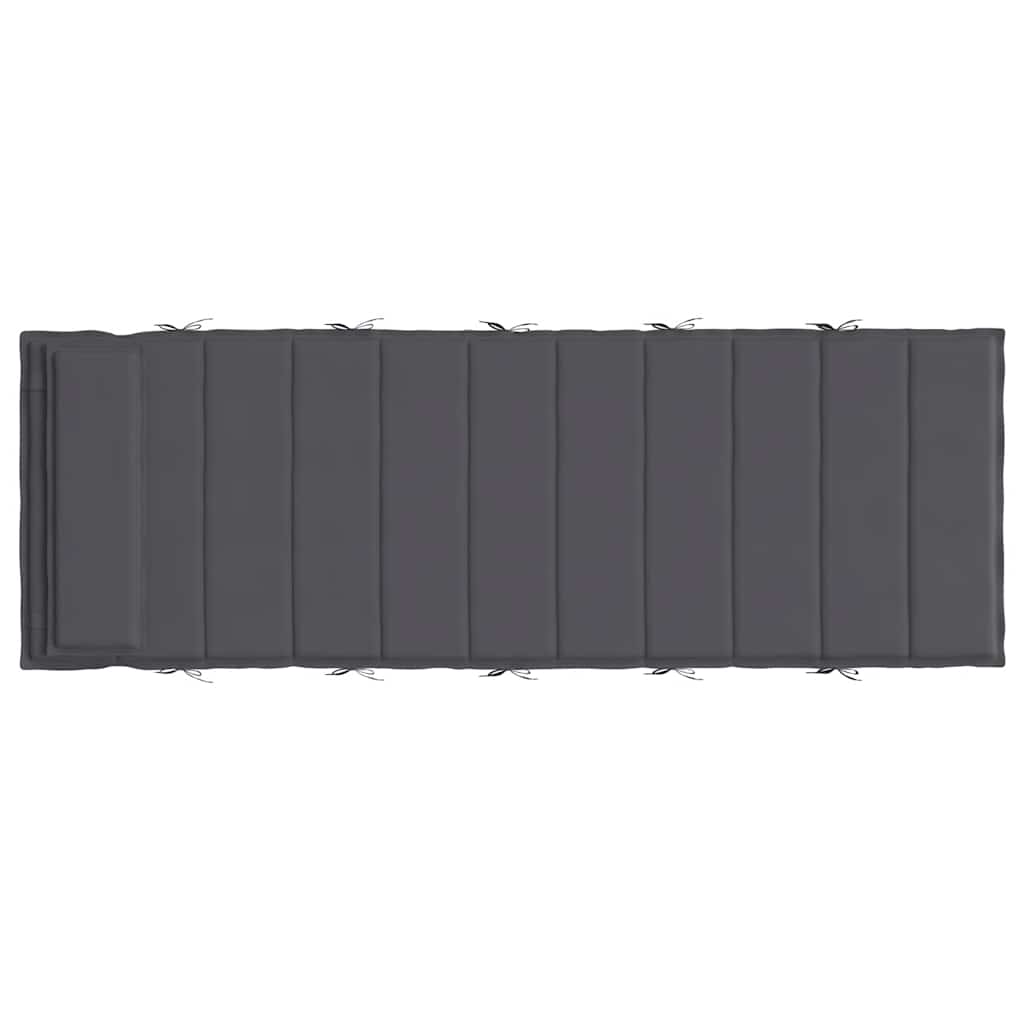Μαξιλάρι Ξαπλώστρας Ανθρακί 180x60x4 εκ. από Ύφασμα Oxford - Pakobazaar