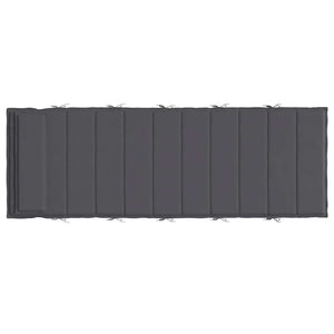 Μαξιλάρι Ξαπλώστρας Ανθρακί 180x60x4 εκ. από Ύφασμα Oxford - Pakobazaar