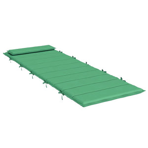 Μαξιλάρι Ξαπλώστρας Πράσινο 180x60x4 εκ. από Ύφασμα Oxford