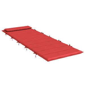 Μαξιλάρι Ξαπλώστρας Κόκκινο 180x60x4 εκ. από Ύφασμα Oxford - Pakobazaar