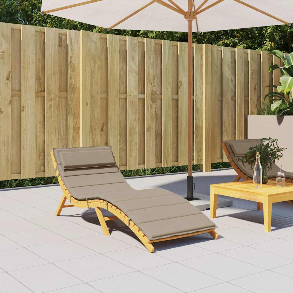 Μαξιλάρι Ξαπλώστρας Taupe 180x60x4 εκ. από Ύφασμα Oxford