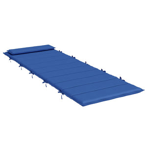 Μαξιλάρι Ξαπλώστρας Μπλε Ρουά 180x60x4 εκ. από Ύφασμα Oxford - Pakobazaar