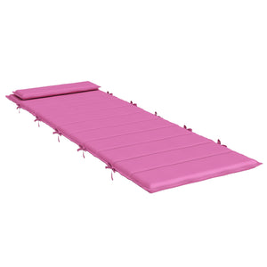 Μαξιλάρι Ξαπλώστρας Ήλιου Ύφασμα Oxford Ροζ 178 x 60 x 4 cm