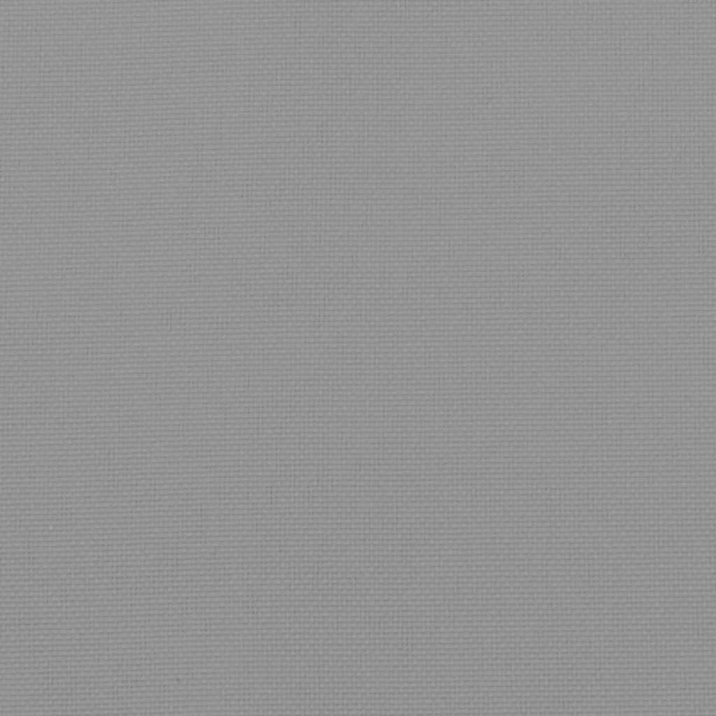 Μαξιλάρια Καρέκλας με Πλάτη 4 τεμ. Γκρι από Ύφασμα Oxford