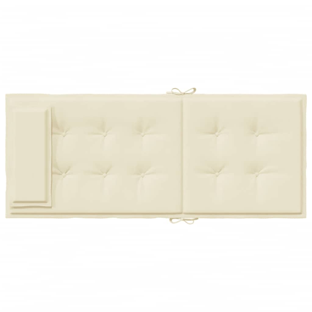 Μαξιλάρια Καρέκλας με Πλάτη 2 τεμ. Κρεμ από Ύφασμα Oxford - Pakobazaar