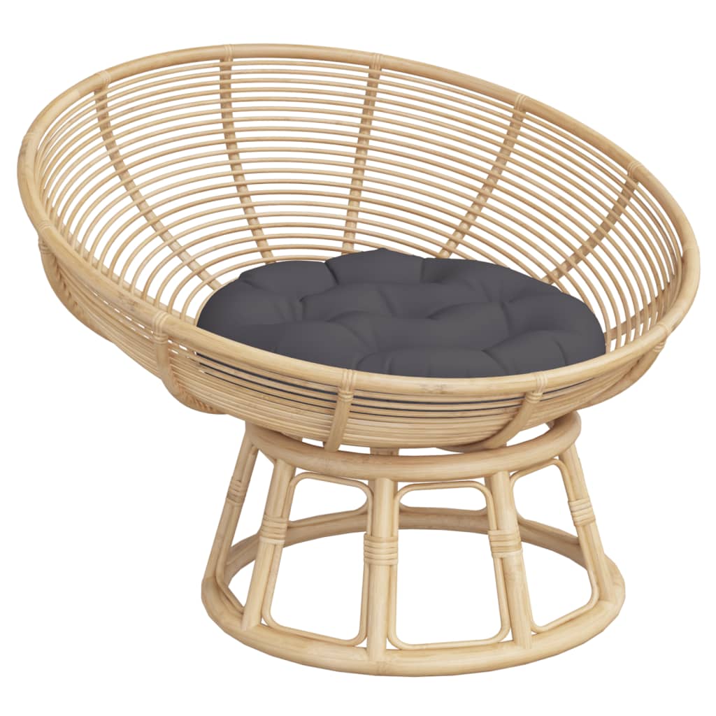 Μαξιλάρι Στρογγυλό Ανθρακί Ø 60 x 11 εκ. από Ύφασμα Oxford - Pakobazaar