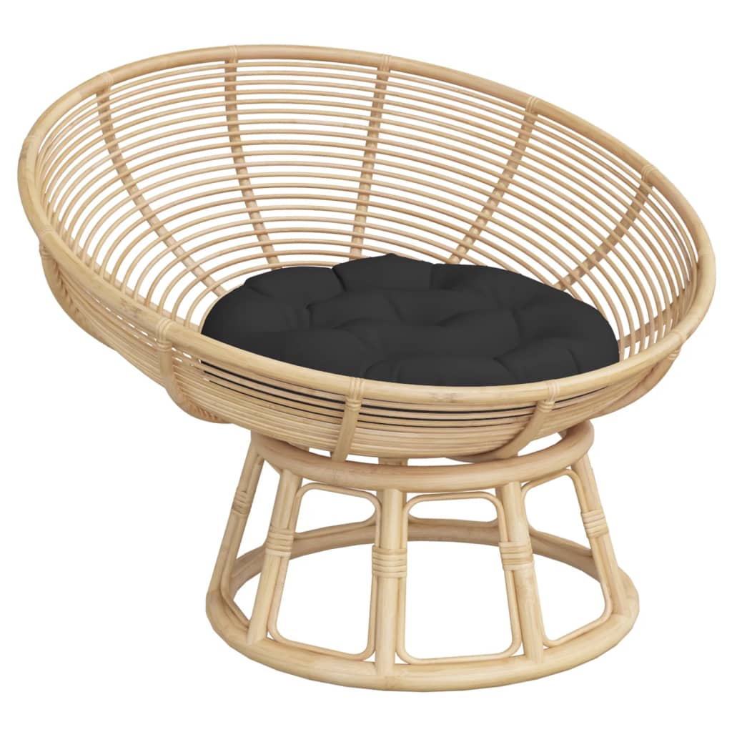 Μαξιλάρι Στρογγυλό Μαύρο Ø 60 x 11 εκ. από Ύφασμα Oxford - Pakobazaar