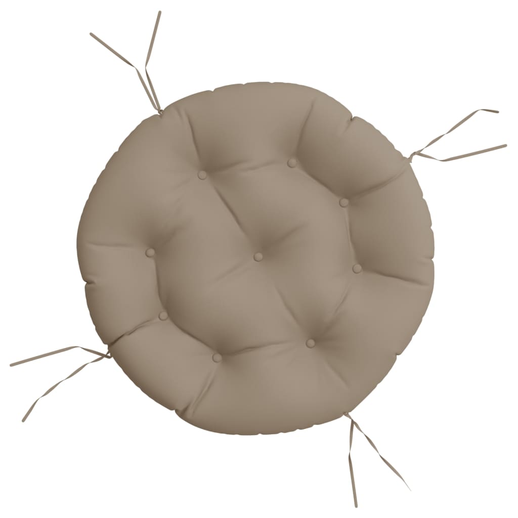 Μαξιλάρι Στρογγυλό Taupe Ø 60 x 11 εκ. από Ύφασμα Oxford - Pakobazaar
