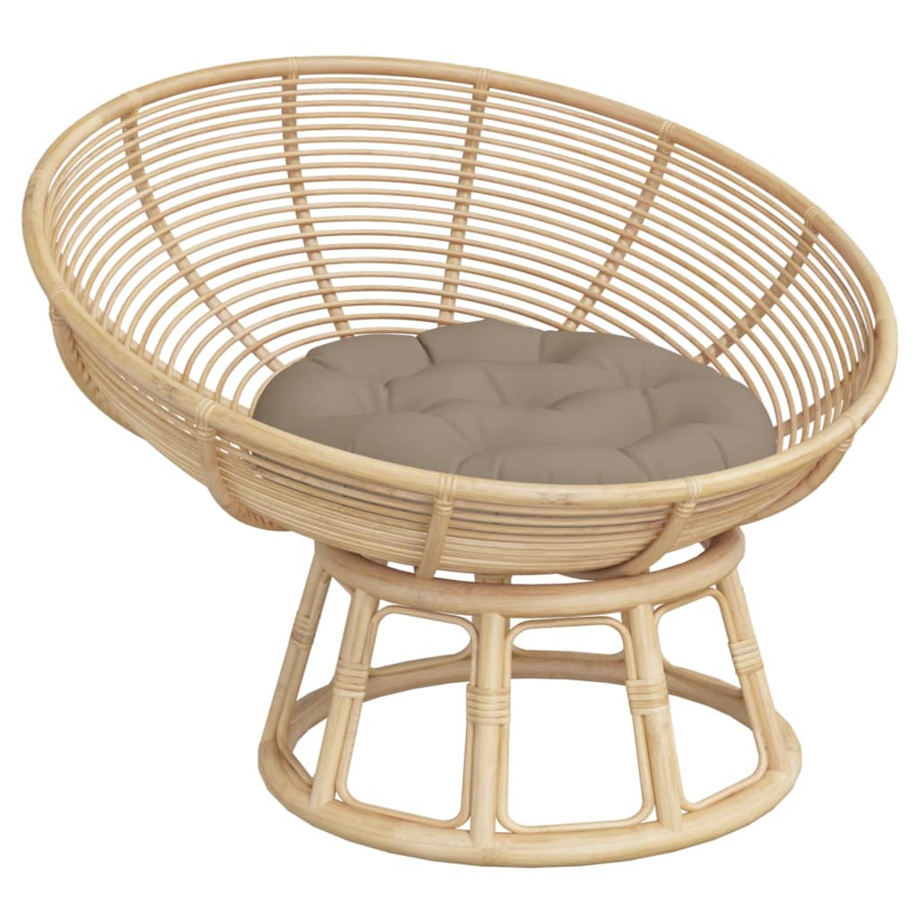 Μαξιλάρι Στρογγυλό Taupe Ø 60 x 11 εκ. από Ύφασμα Oxford - Pakobazaar