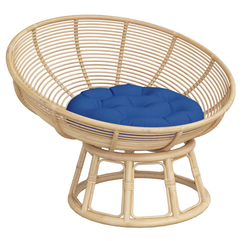 Μαξιλάρι Στρογγυλό Μπλε Ρουά Ø 60 x 11 εκ. από Ύφασμα Oxford - Pakobazaar