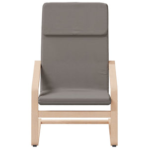 Πολυθρόνα Relax Taupe Υφασμάτινη με Υποπόδιο