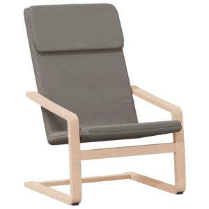 Πολυθρόνα Relax Taupe Υφασμάτινη με Υποπόδιο