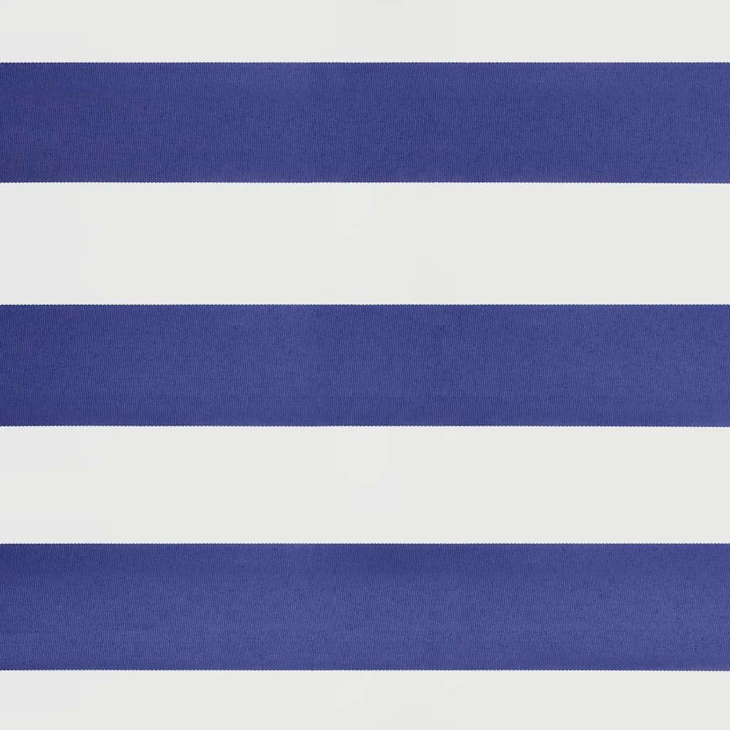 Τέντα Πτυσσόμενη Μπλε και Λευκή 4,5 x 3 μ. Ύφασμα και Αλουμίνιο - Pakobazaar